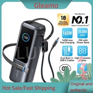 Gleamo Anker Powerbank 25000mAh 165W Ultra Fast Portable Charger with Built In Retractable USB C Cab