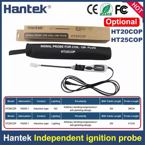 HT25COP HT20COP Hantek Ignition Waveform of Automobile Engine with Oscilloscope Coil-on-Plug and Sig