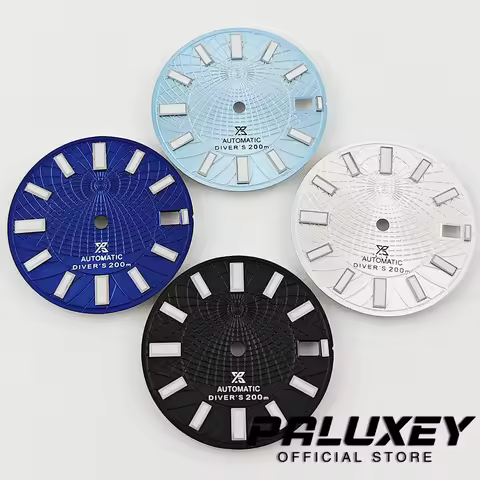 Green Luminous Replacement Parts 28.5mm Deep Sea Texture Prospex Watch Dial for NH35 NH35A 4R/7S Mov
