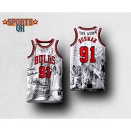 DENNIS RODMAN BULLS WHITE HG CONCEPT JERSEY