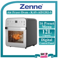 Zenne Air Fryer Oven 12L with Digital Control Panel KAV-AD1202-S