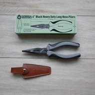 【Gorilla】6吋極黑剝線尖嘴鉗 台灣製造精品