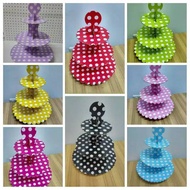 Polka Dot Cupcake Stand cupcakes Tier Stacking Cupcake/ Cupcake Stand/ Desset Table Cupcake - Blue D