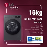 LG 15KG Washing Machine Washer Inverter Slim Front Load AI DD TurboWash Mesin Basuh F2515SNTGE