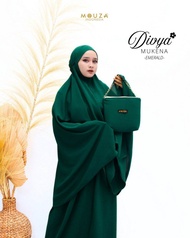Mouza mukena dewasa mukena Divya bahan crinkle airflow premium