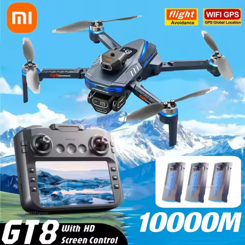 Xiaomi GT8 Drone 4K Professional HD Camera Aerial FPV Avoiding Obstacle 3Battery Large Screen Remote