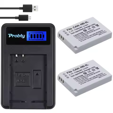 For Canon NB-5L NB 5L Battery (X2) & LCD USB Charger For Powershot S100 S110 SX230 HS SX210 IS SD790