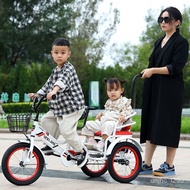 Children's Tricycle Bicycle--Double-Sized Children's Pedal Manned Baby Toy Bicycle with Bucket
