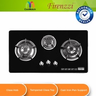 FIRENZZI 3 BURNER BUILT-IN GLASS HOB