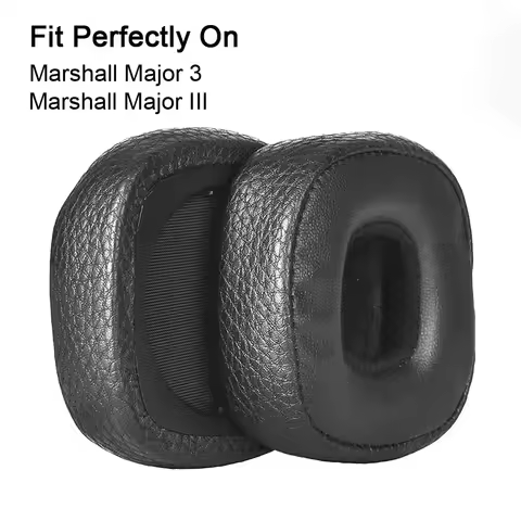 Major 3 Ear Pads Replacement Memory Foam PU Leather Headphone Earpads Ear Cushion Pad For Marshall M