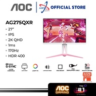AOC AGON AG275QXR 27" GAMING MONITOR ( 27" IPS QHD / 1MS / 170HZ / G-SYNC COMPATIBLE / HD MI+DP )