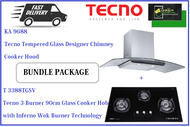 TECNO HOOD AND HOB BUNDLE PACKAGE FOR ( KA 9688 &amp; T 3388TGSV ) / FREE EXPRESS DELIVERY