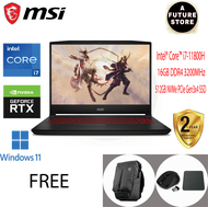 MSI GF66 11UE-855 15.6" FHD Gaming Laptop ( I7-11800H, 16GB, 512GB SSD, RTX3060 6GB, W11 )