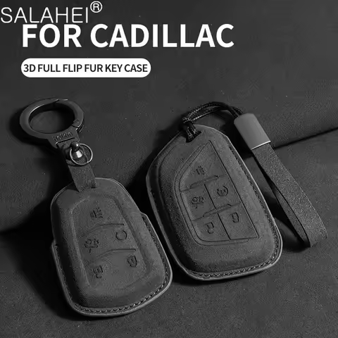 Leather Car Key Case Shell Fob For Cadillac ATS-L XTS XT4 XT5 XT6 CTS CT4 CT5 CT6 ATS 28T SRX Escala