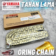 ORIGINAL YAMAHA GOLD ORING CHAIN Heavy Duty 428 415 132L/ Spocket Rantai/ Rantai O Ring 415 Y15 LC13