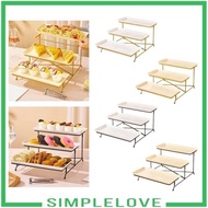 [Simple] 3 Tier Serving Stand Porcelain Serving Platter for Donuts Desserts Snacks GSLE 0WTF