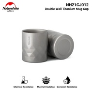 TITANIUM MUG GLASS NATUREHIKE NH21CJ012 DOUBLE LAYER WALL TITANIUM DINING EQUIPMENT DRINKING LIFTING