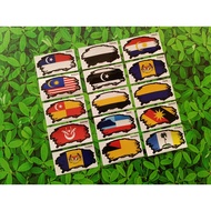 Sticker Bendera Negeri Malaysia Sticker Inkjet Flag Bendera Negeri Malaysia