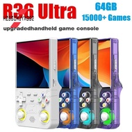 R36 Ultra Retro Handheld Video Game Console 4.0 Inch Screen 64GB Storage 15000+ Games 3D Joystick Li