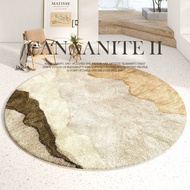 SG STOCK/Carpet Classy Nordic Modern Carpet round Luxury Bedroom Living Room Carpet  Floor Mats carp