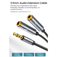 Audio Splitter 3.5mm to Headset Headphone MIC Microphone for PC Laptop 26cm