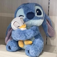 Peluk boneka mainan mewah Donald Duck Stitch anak patung kain boneka hadiah hari jadi Hari Valentine