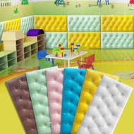 Children Anti Collision Wall Stricker Foam 3D Baby Headboard Foambrick safe White/Blue/Pi