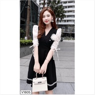 UMI DRESS WITH FLAWED SHAPE, SIMPLE PATTERNS LIKE EXTREMELY LUXURY LANO STORE 99 FASHION