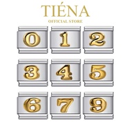 TIÉNA Italian Charm Bracelets Pendant Bracelet Charm Italy PREMIUM NUMBER NUMBER NUMBER Series Vinta