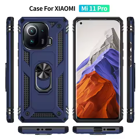 Shockproof Cover For Xiaomi Mi 11 Case Mi 11 Ring Holder Phone Case For Xiaomi Mi 11 Funda Coque Bus