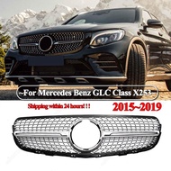 For Mercedes Benz GLC Class X253 GLC250 GLC300 GLC350 GLC43 AMG 2015-2019 Diamond Style Grille Front