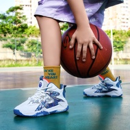 Kobe Mamba Basketball Shoes Children's Actual Combat Sneakers with Rubbing and Ringing Summer Breathable Children's Student Sneakers for Men