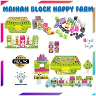 Happy FARM BLOCK EDUCATIONAL CHILDREN'S TOYS BASKET BLOCK TOYS