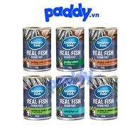 [Combo 12] Pate Mèo Snappy Tom Real Fish Lon 400g
