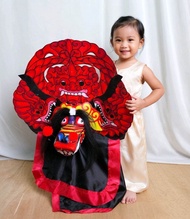 Barongan Devil Kayu Anak Ukiran Naga Realistis Galak | Barong Reog Mini Koleksi