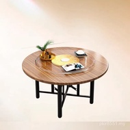 Set Dining Table Round Table Table Household Commercial Solid Wood Panel Rotating Disc Large Small A
