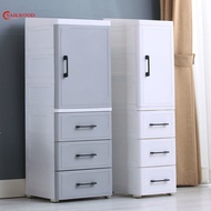 Plastic Storage Cabinet Ultra-narrow Storage Cabinet/Cabinet And Drawer Storage Waterproof Wheel Anti-fall Drawer Cabinet