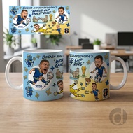 Bosnia Herzegovina team caricature Glass Mug