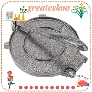GREATESKOO Tortilla Press, Aluminium Alloy 6.3 Inch Dough Press, Kitchen Tools Non Stick Surface Pro