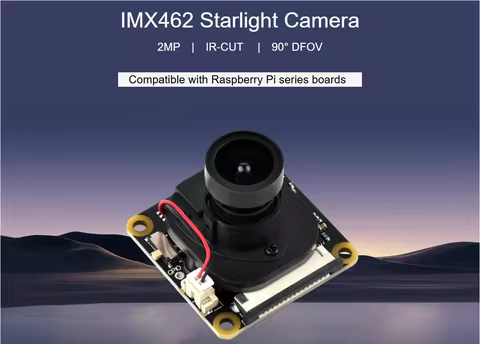 IMX462 2MP IR-CUT Camera For Raspberry Pi Starlight Camera 2MP 90 Degree For Raspberry Pi 5/4B/3B/3B