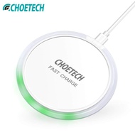 CHOETECH ที่ชาร์จแบตไร้สาย แท่นชาร์จแบต Wireless QI Charger Fast Wireless Charging Pad 10W For iPhone13 12 11 Xr Xs Max X Airpods 2 quick charger