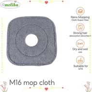 MOLIHA 1pc Cleaning Mop Cloth Replacement, Washable 360 Rotating Self Wash Spin Mop, Fashion Household Dust MopHead Cleaning Pad for M16 Mop