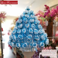 BLUE- BUNGA TELUR 50PCS EACH BOX DOOR GIFT WEDDING A018