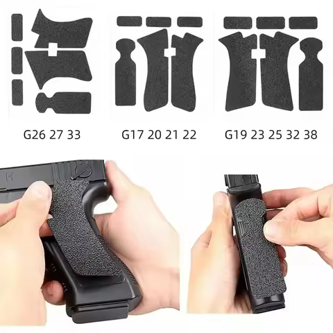 Non-slip Rubber Texture Grip Wrap Tape Glove Waterproof For G17 19 20 26 27 33 Holster 9mm Pistol Ac