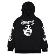 HOODIE แบบสวม แบรนด์ Against Me ผลิตจากผ้า GILDAN