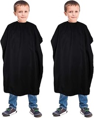 Geyoga 2 Pieces Kids Haircut Barber Cover Hair Salon Cape Waterproof Hair Cutting Cape 47.3 x 31.5 I