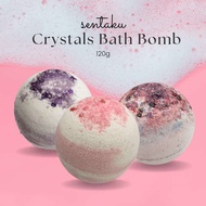 🌸SENTAKU🌸Crystals Epsom Salt Bath Bomb 120g 浴盐球 泡澡球 120g