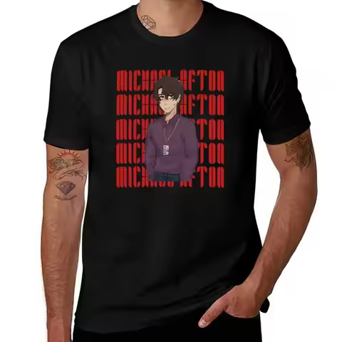 michael afton T-Shirt Plus Size Gym Sports T-Shirt
