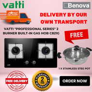Vatti "Professional Series" 2 Burner Built-in Gas Hob C821G