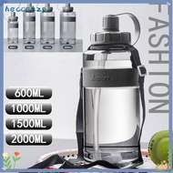 HECCEHZP Drinking Bottle, Plastic Large Capacity Sports Water Bottle, Portable 2L/1.5L/1L/0.6L with 